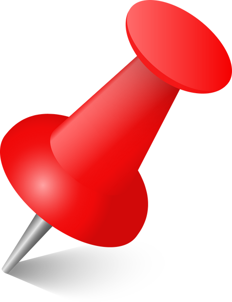 red push pin